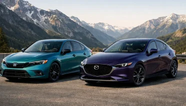2024 Honda Civic vs Mazda 3 sedan